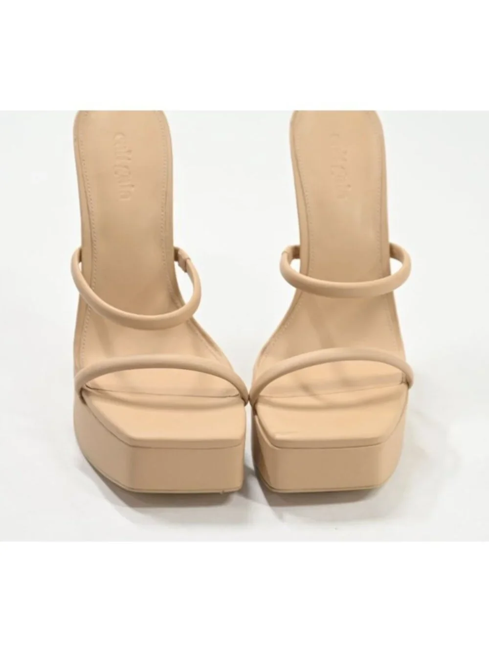 Cult Gaia Elena Platform Sandals in Sand